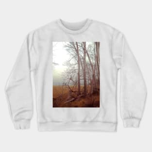 Ash trees and mist Crewneck Sweatshirt